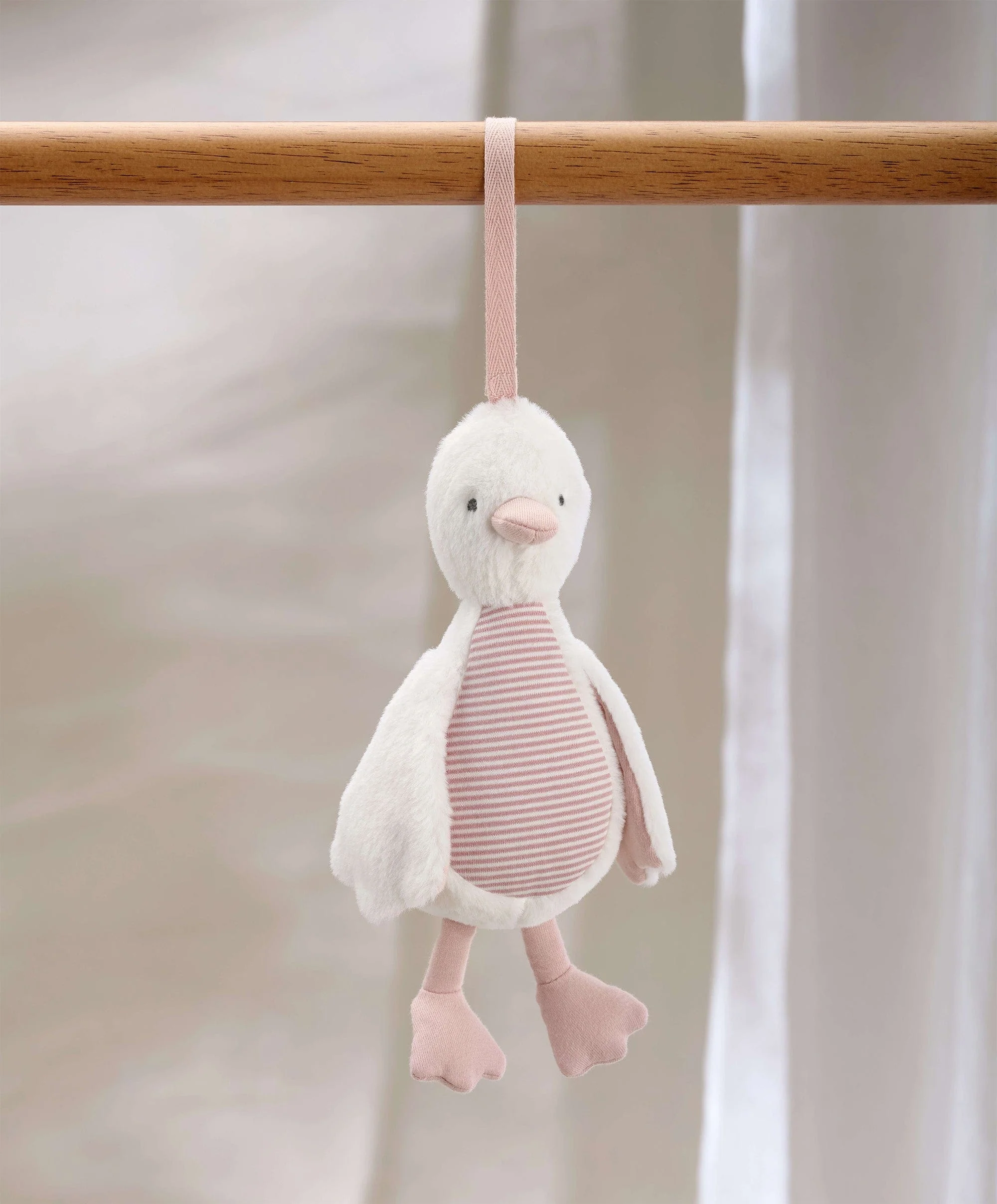 Welcome to the World Chime Duck Travel Toy - Pink - Image 3