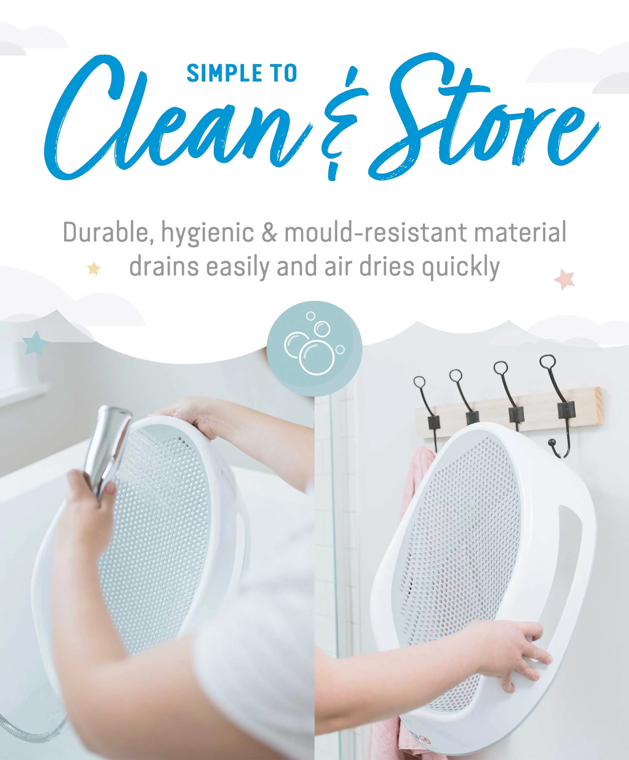 Angelcare Soft Touch Baby Bath Support - Grey - Image 15