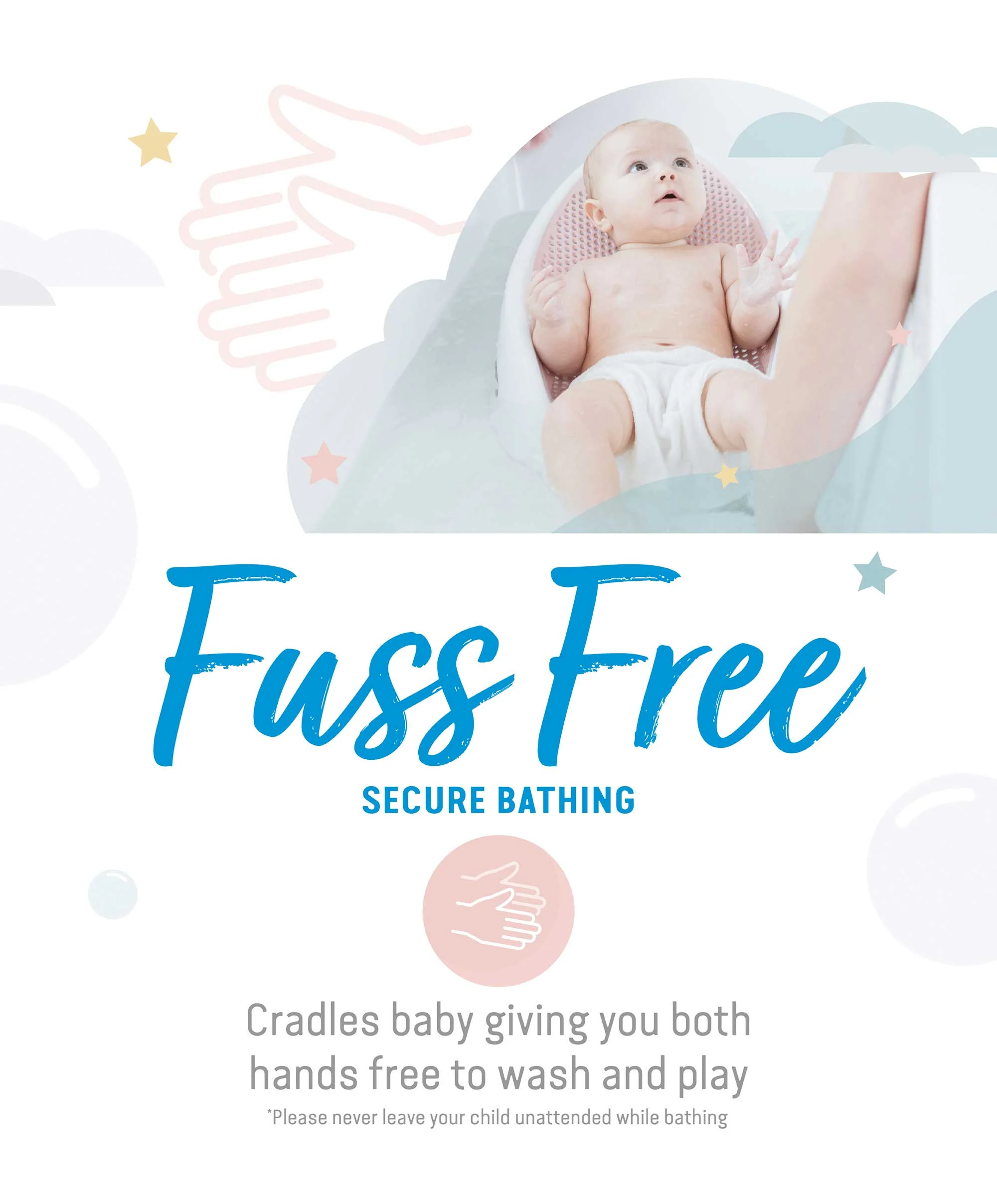 Angelcare Soft Touch Baby Bath Support - Pink - Image 10