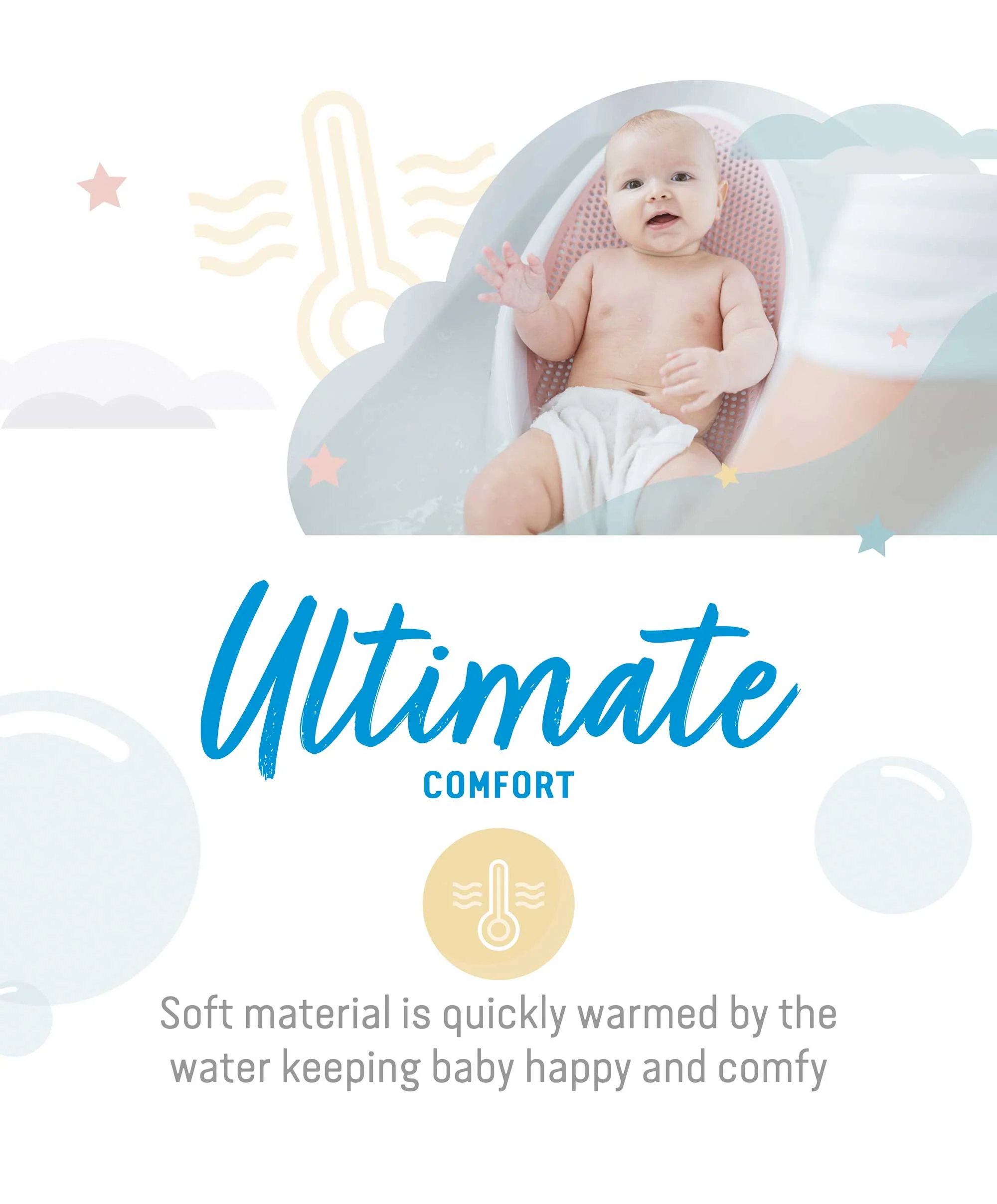 Angelcare Soft Touch Baby Bath Support - Pink - Image 11