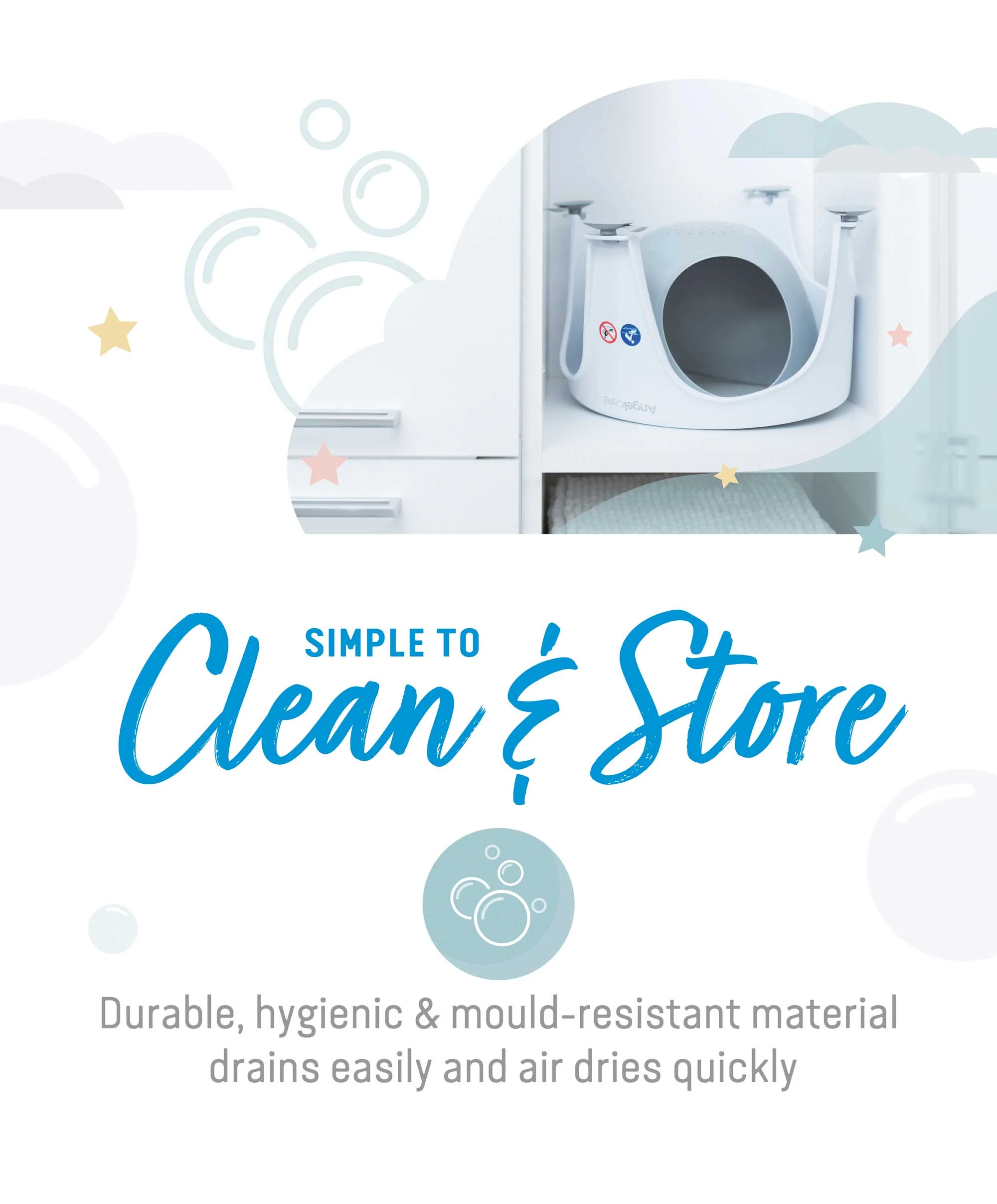 Angelcare Aqua Soft Touch Baby Bath Seat - Grey - Image 13