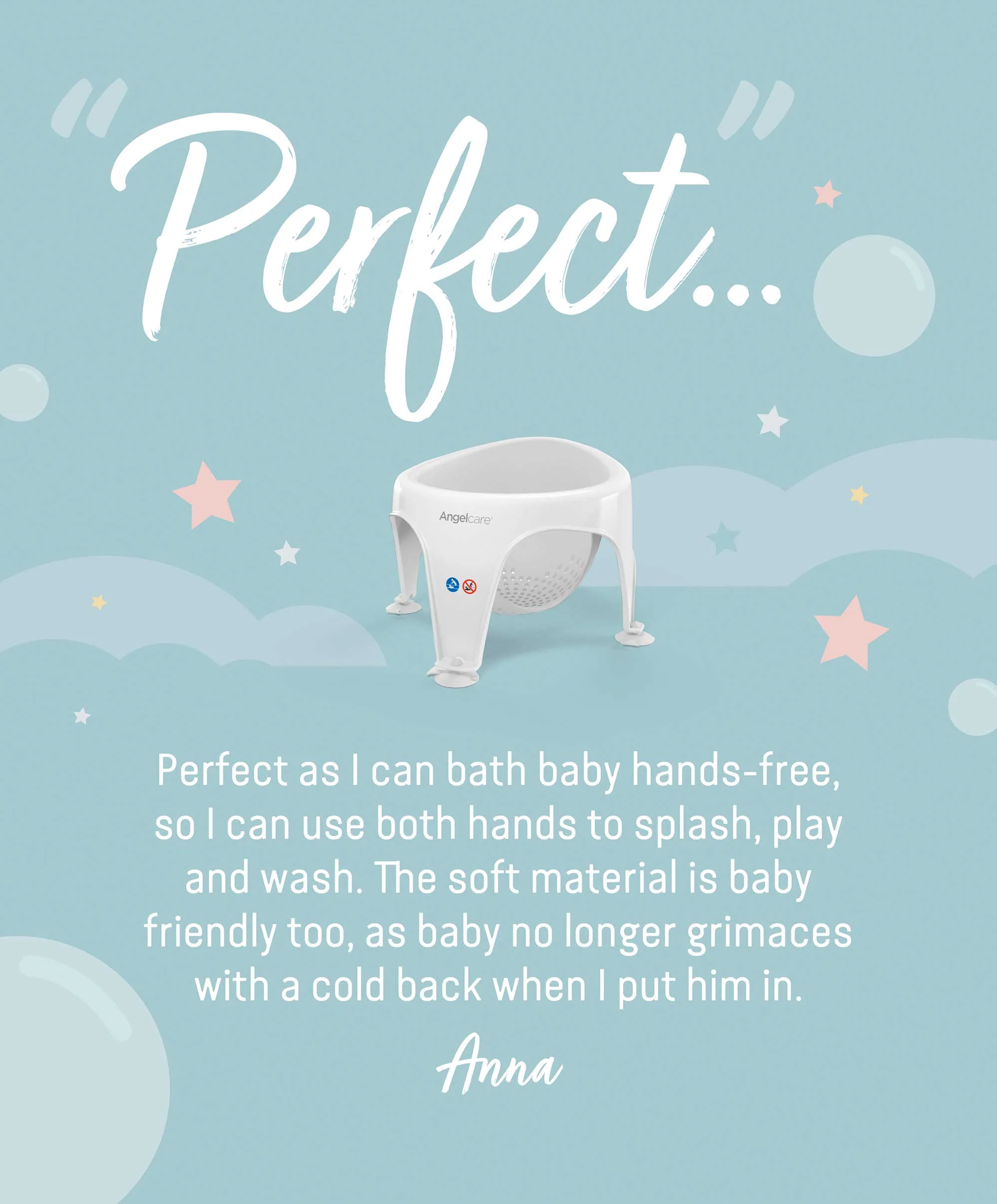 Angelcare Aqua Soft Touch Baby Bath Seat - Grey - Image 15