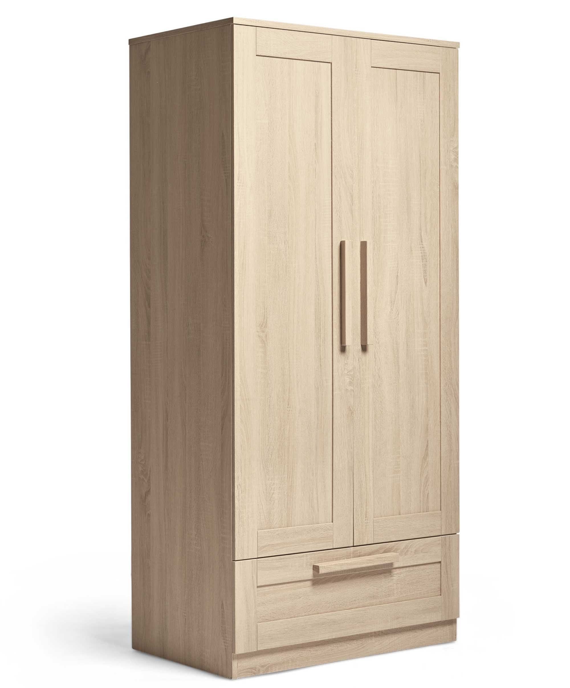 Atlas 3 Piece Small Cotbed Range with Dresser Changer & Wardrobe - Light Oak - Image 7