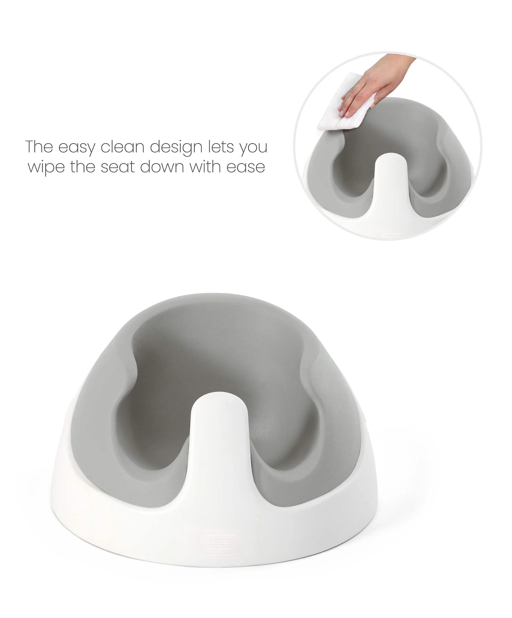 Snug Floor Seat with Activity Tray - Pebble Grey - Image 12