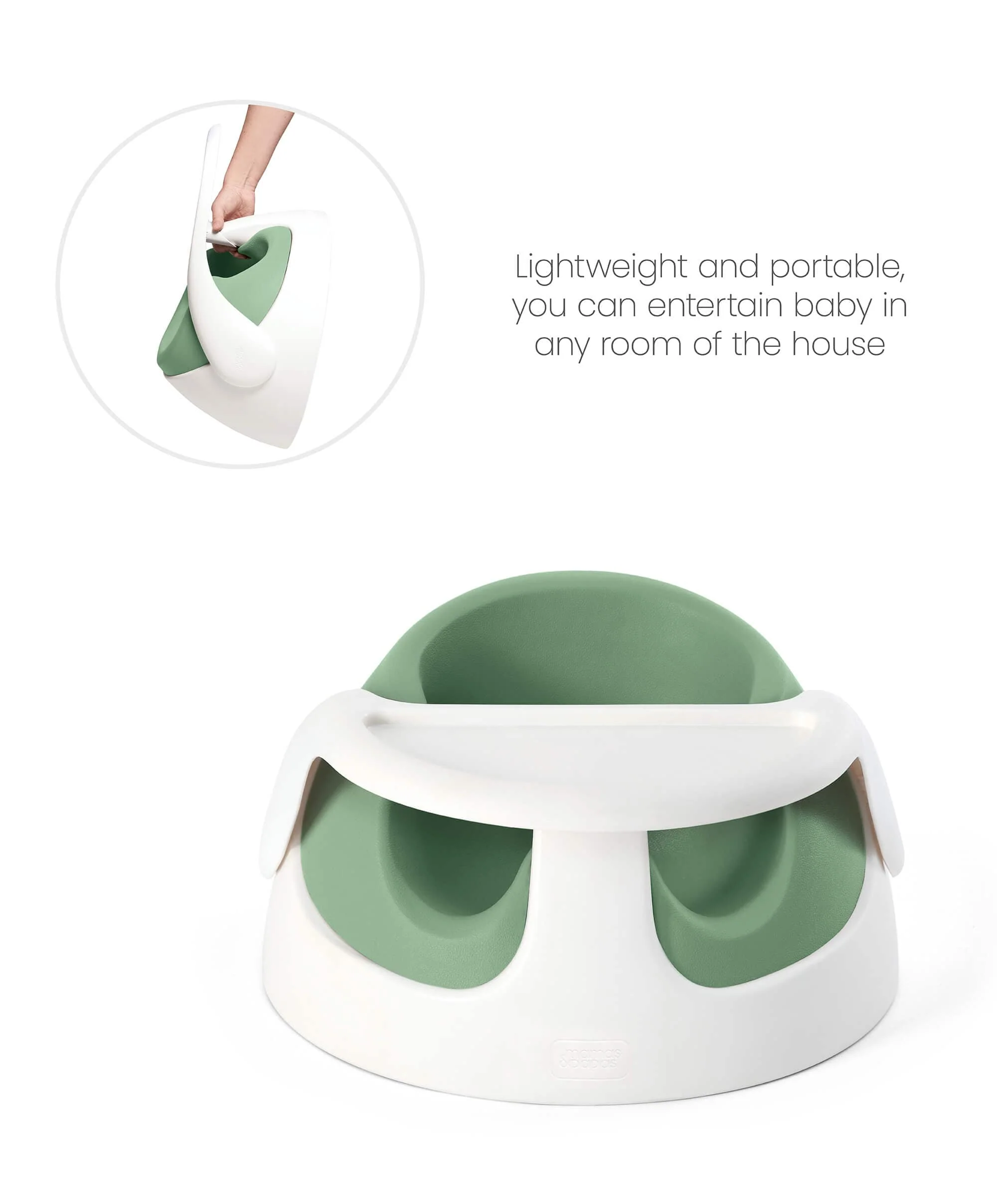 Snug Floor Seat with Activity Tray - Eucalyptus - Image 12