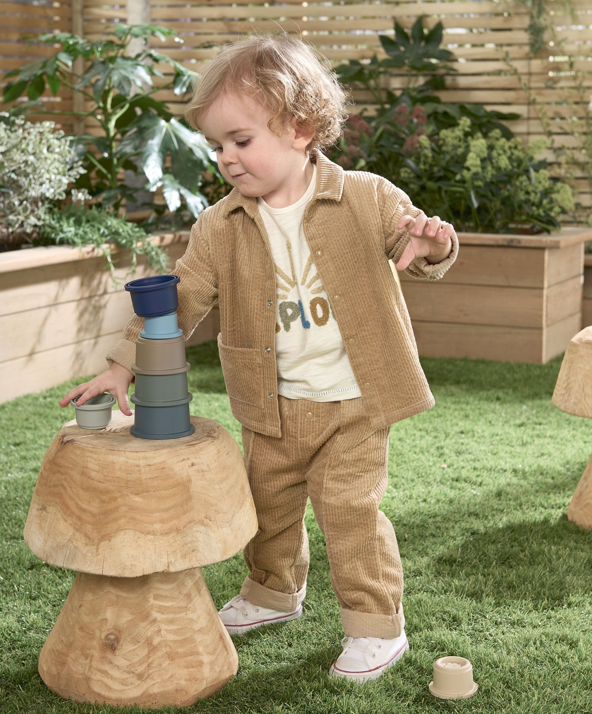 Cord Shacket - Beige - Image 3