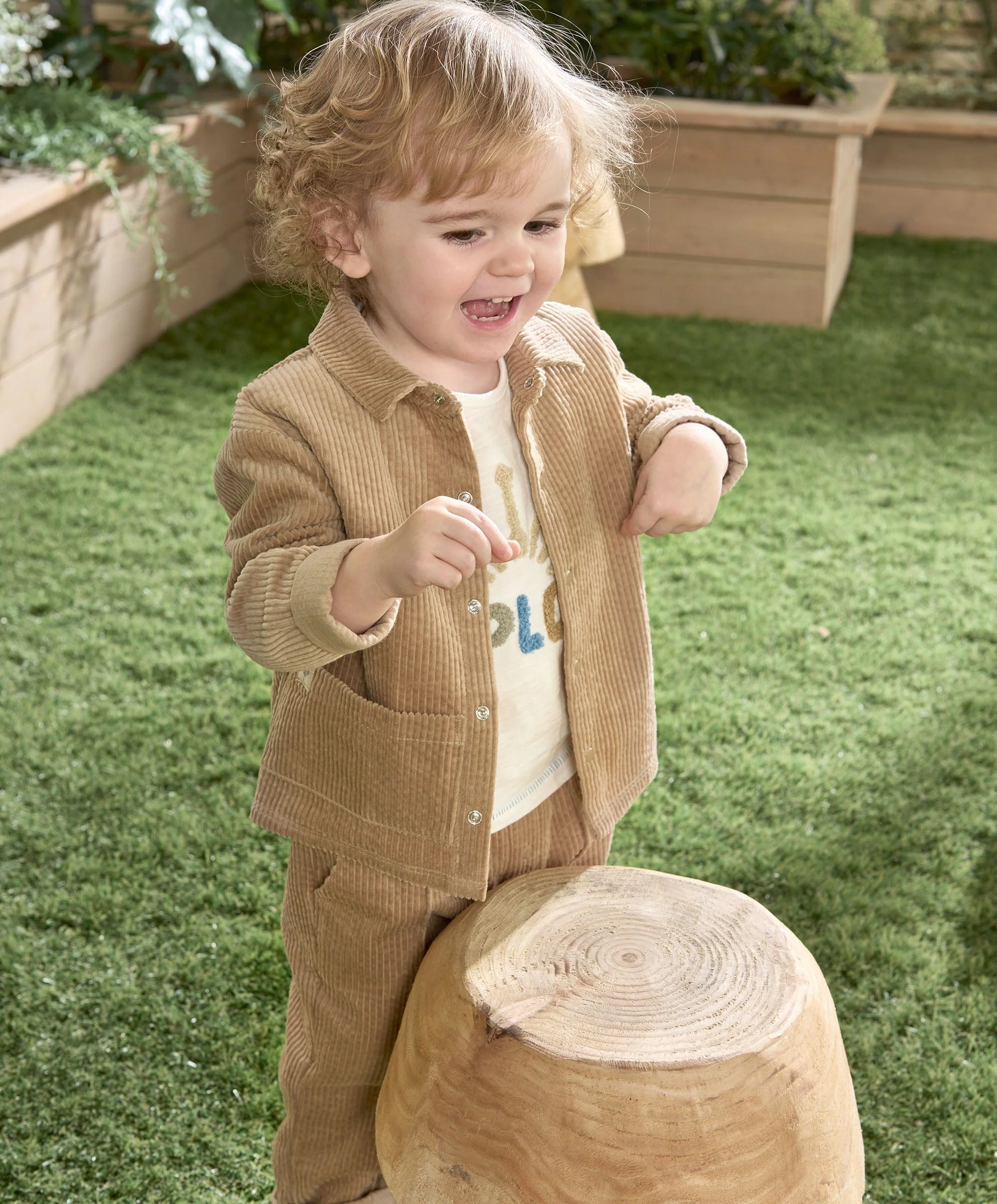 Cord Shacket - Beige - Image 5