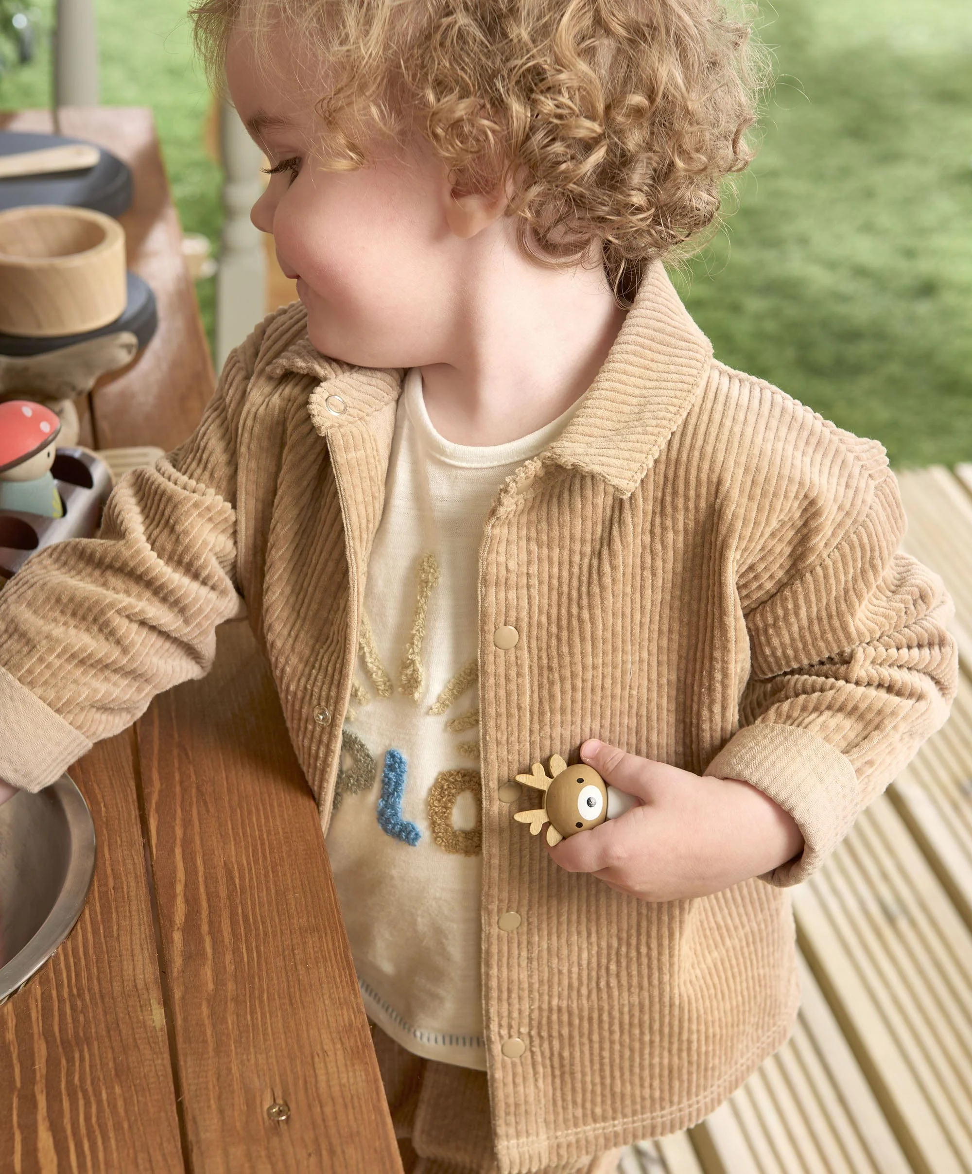 Cord Shacket - Beige - Image 6