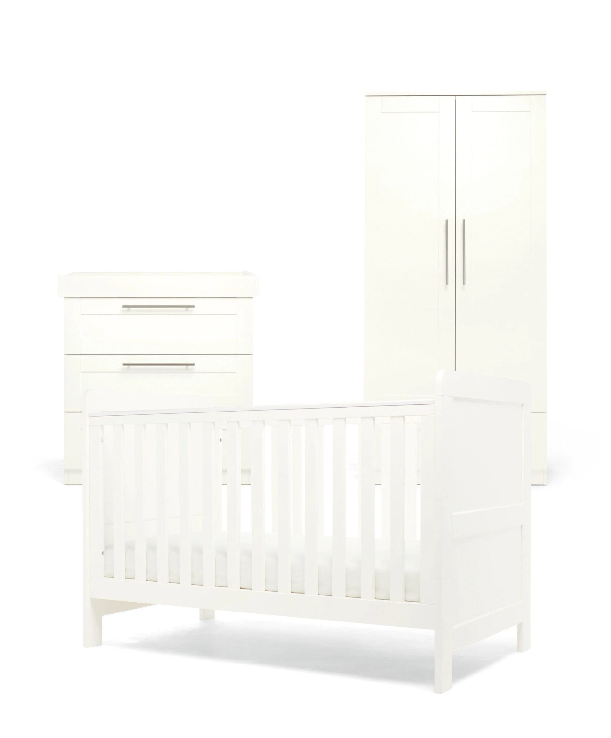 Hampden 3 Piece Cotbed Range with Dresser Changer & Wardrobe - White - Image 19