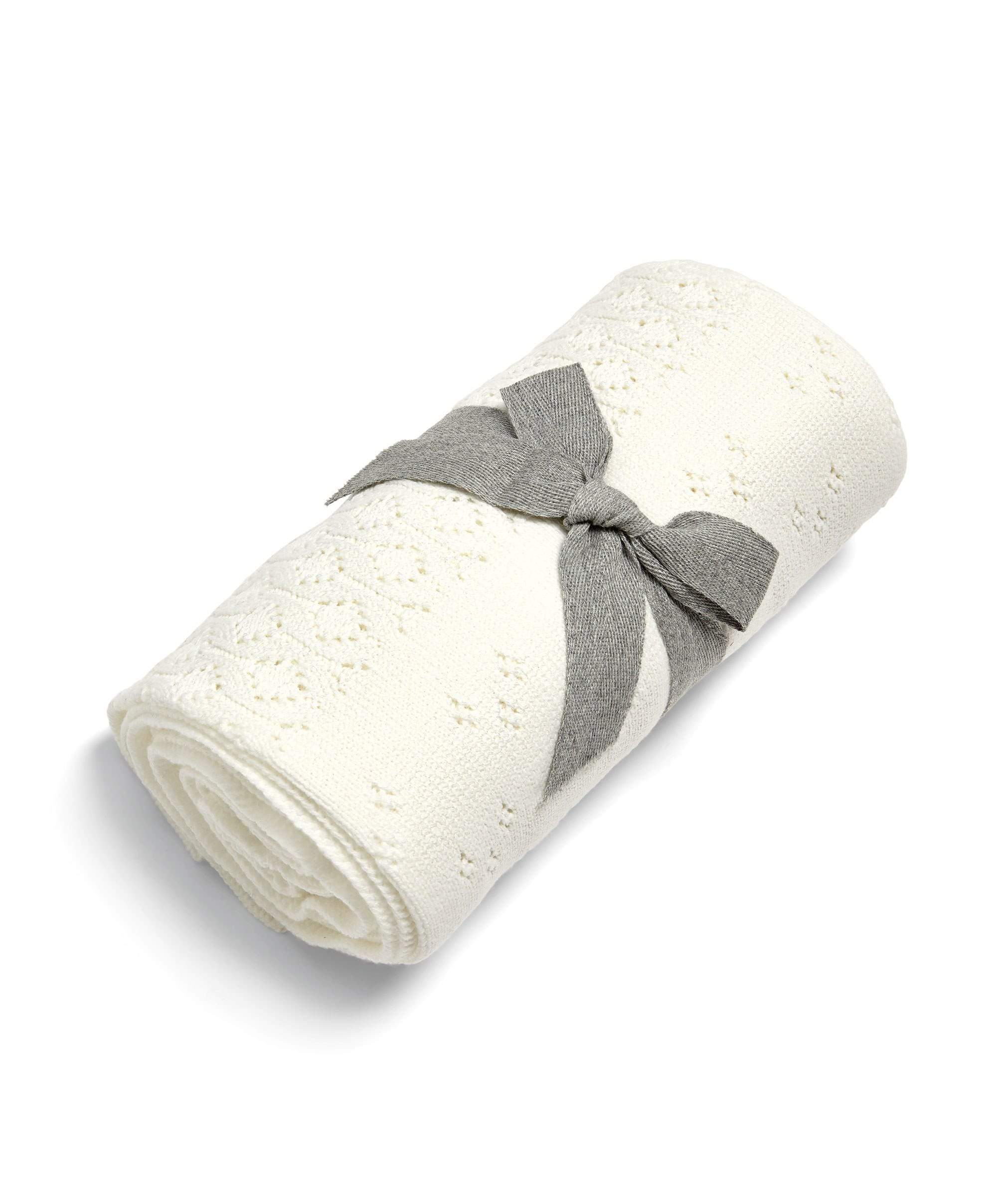 Knitted Blanket - Pointelle - Image 6