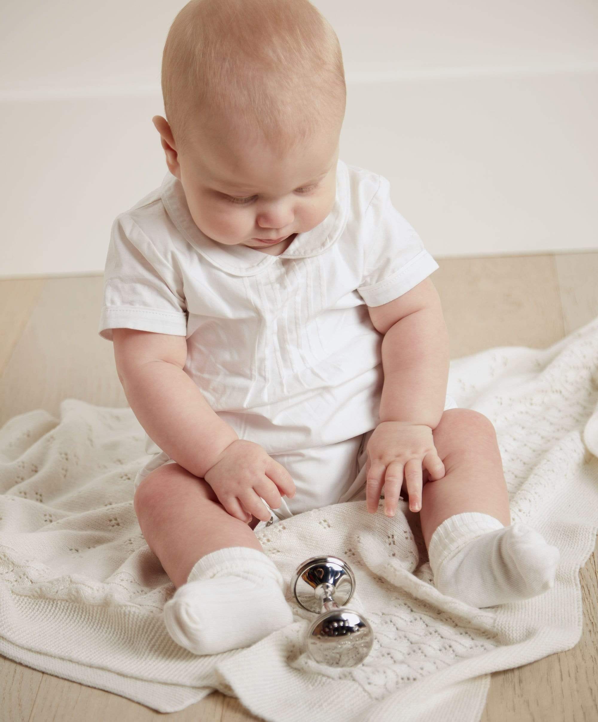 Knitted Blanket - Pointelle - Image 7