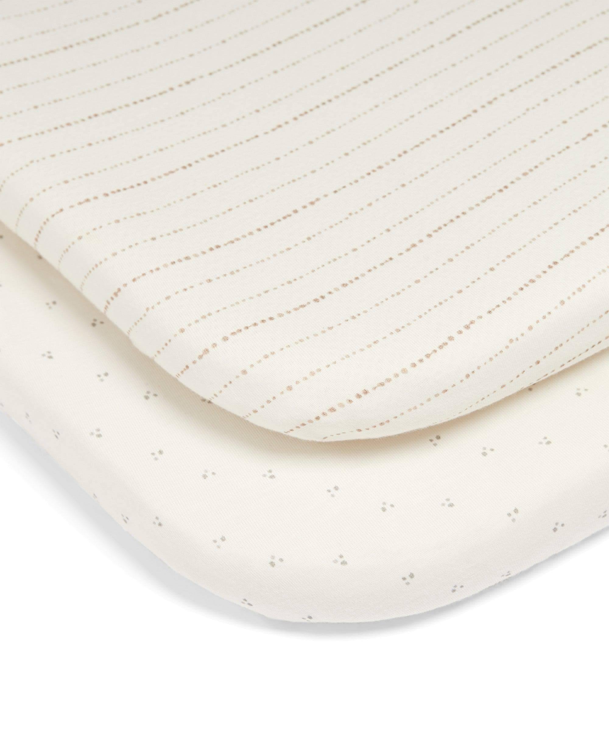 Lua Bedside Crib and Sheet Bundle - Fawn/Oatmeal - Image 11