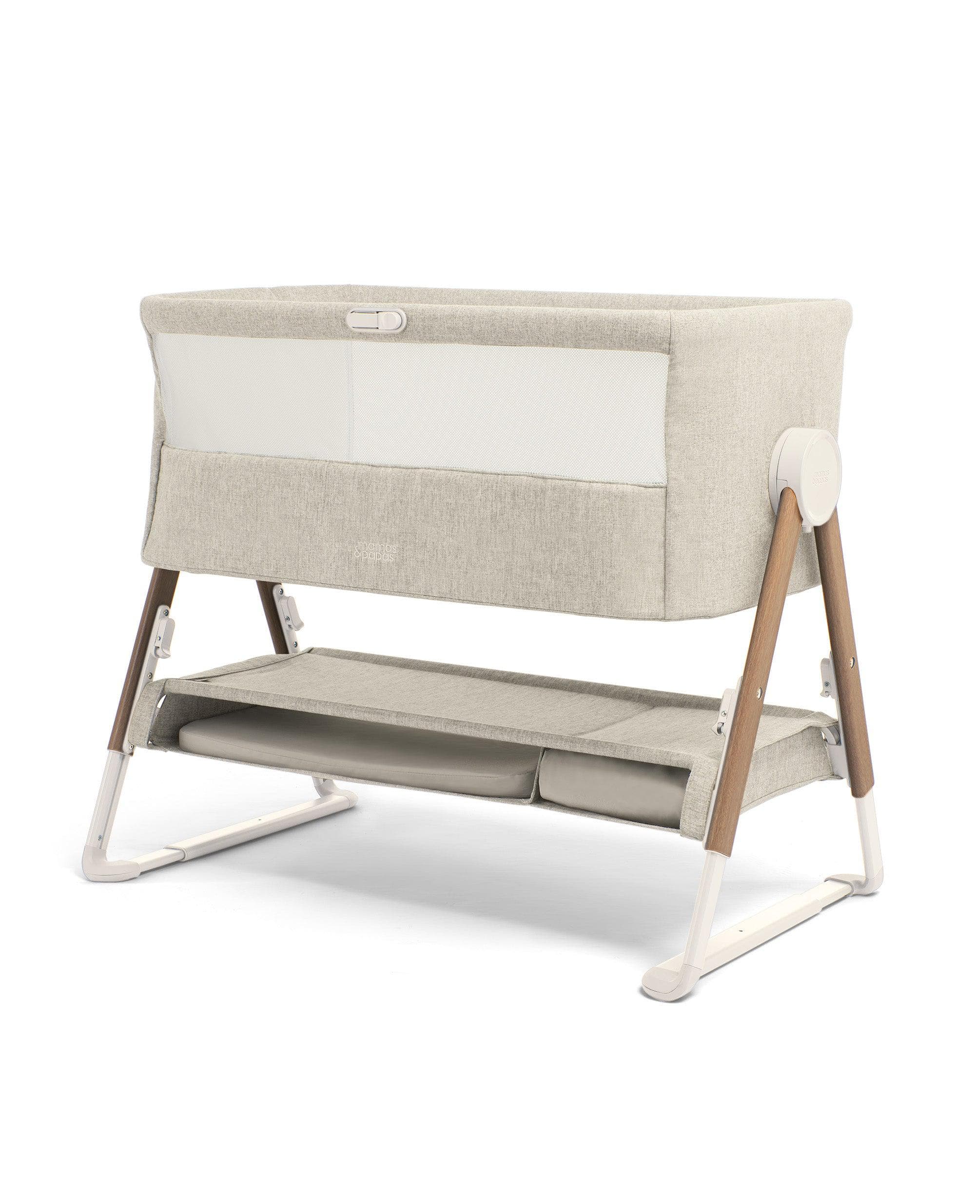 Lua Bedside Crib and Sheet Bundle - Fawn/Oatmeal - Image 6