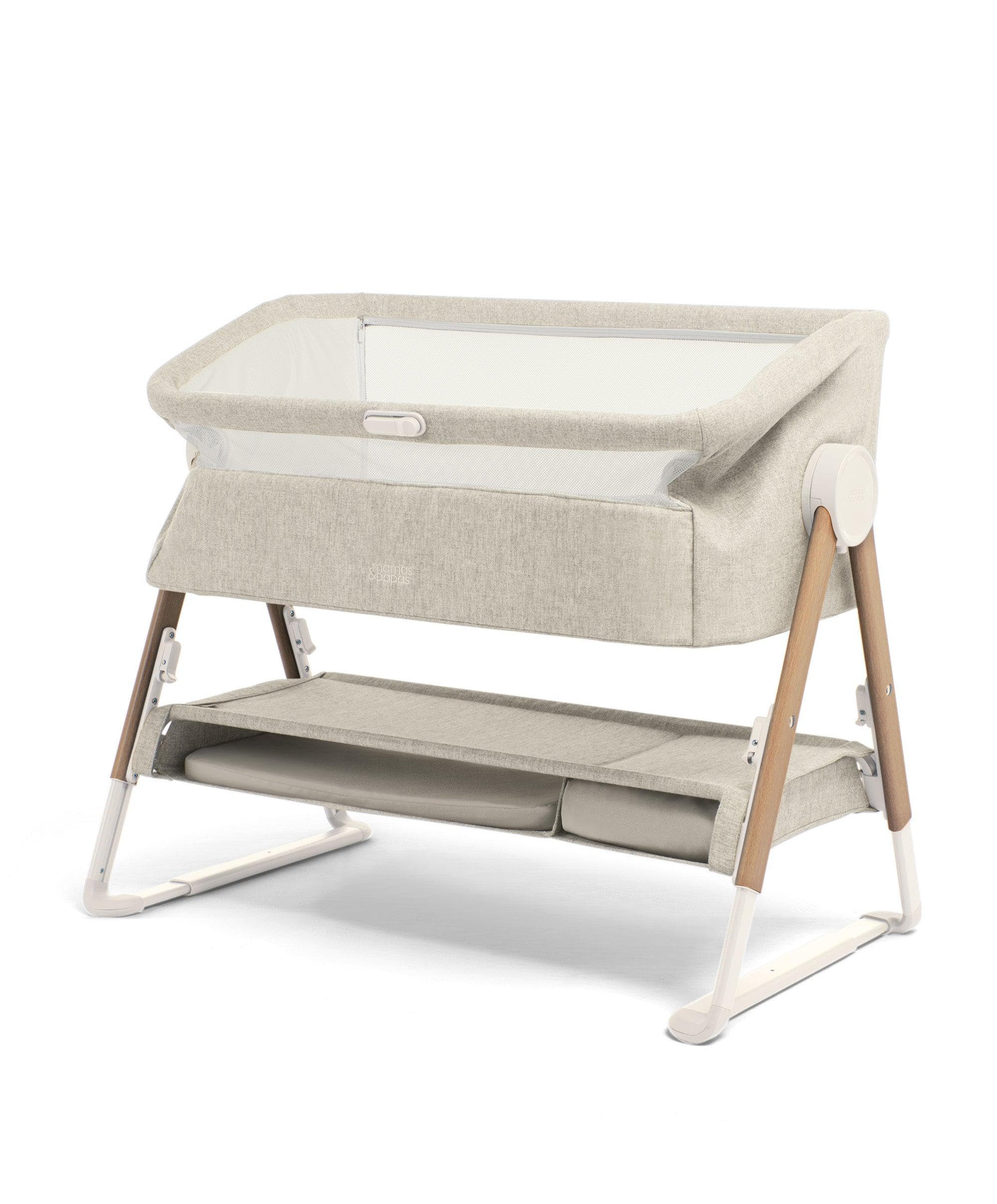 Lua Bedside Crib and Sheet Bundle - Fawn/Oatmeal - Image 7