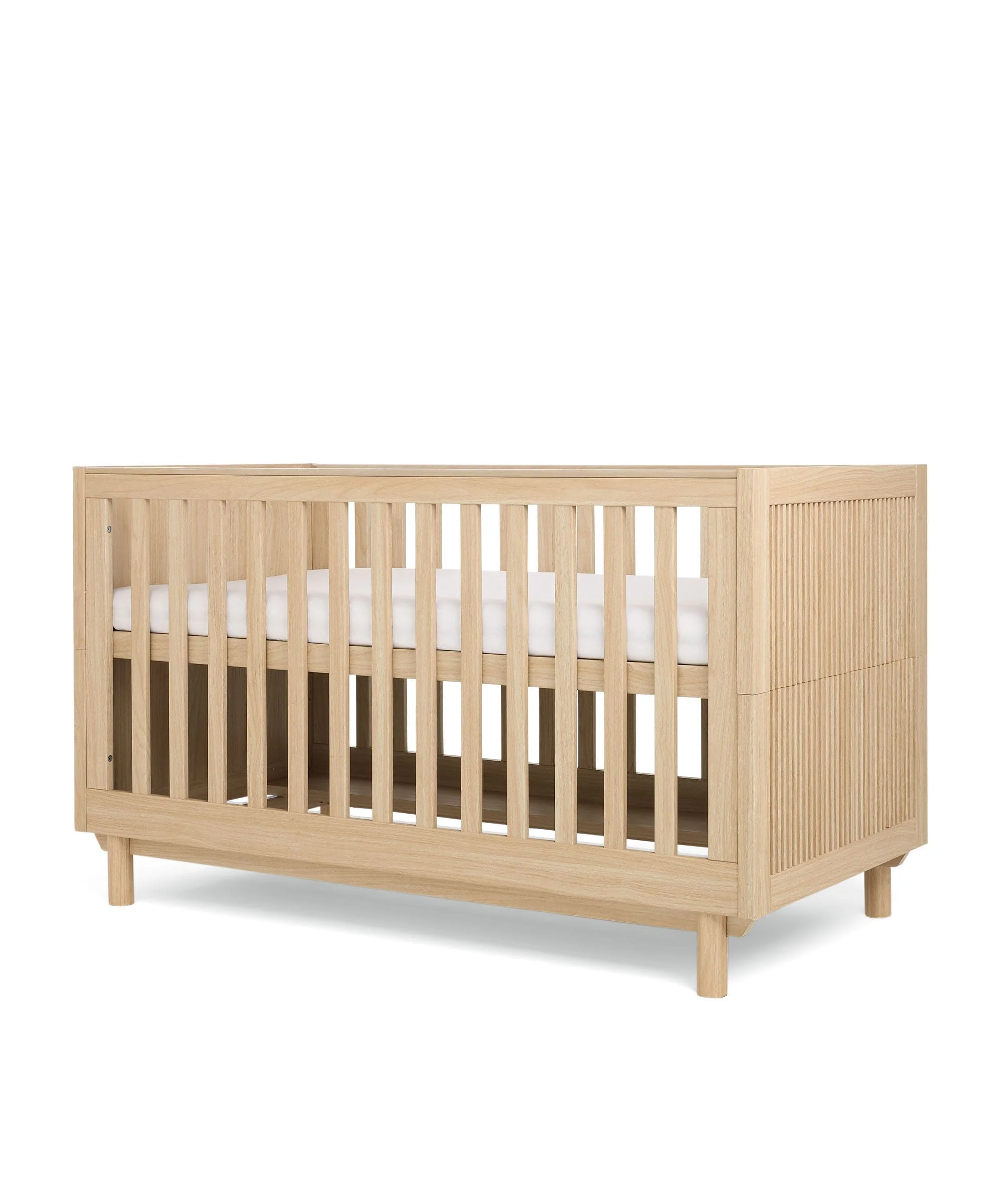 Oska Nursery Bundle With Lua Bedside Crib (6 Pieces) - Oak - Image 4