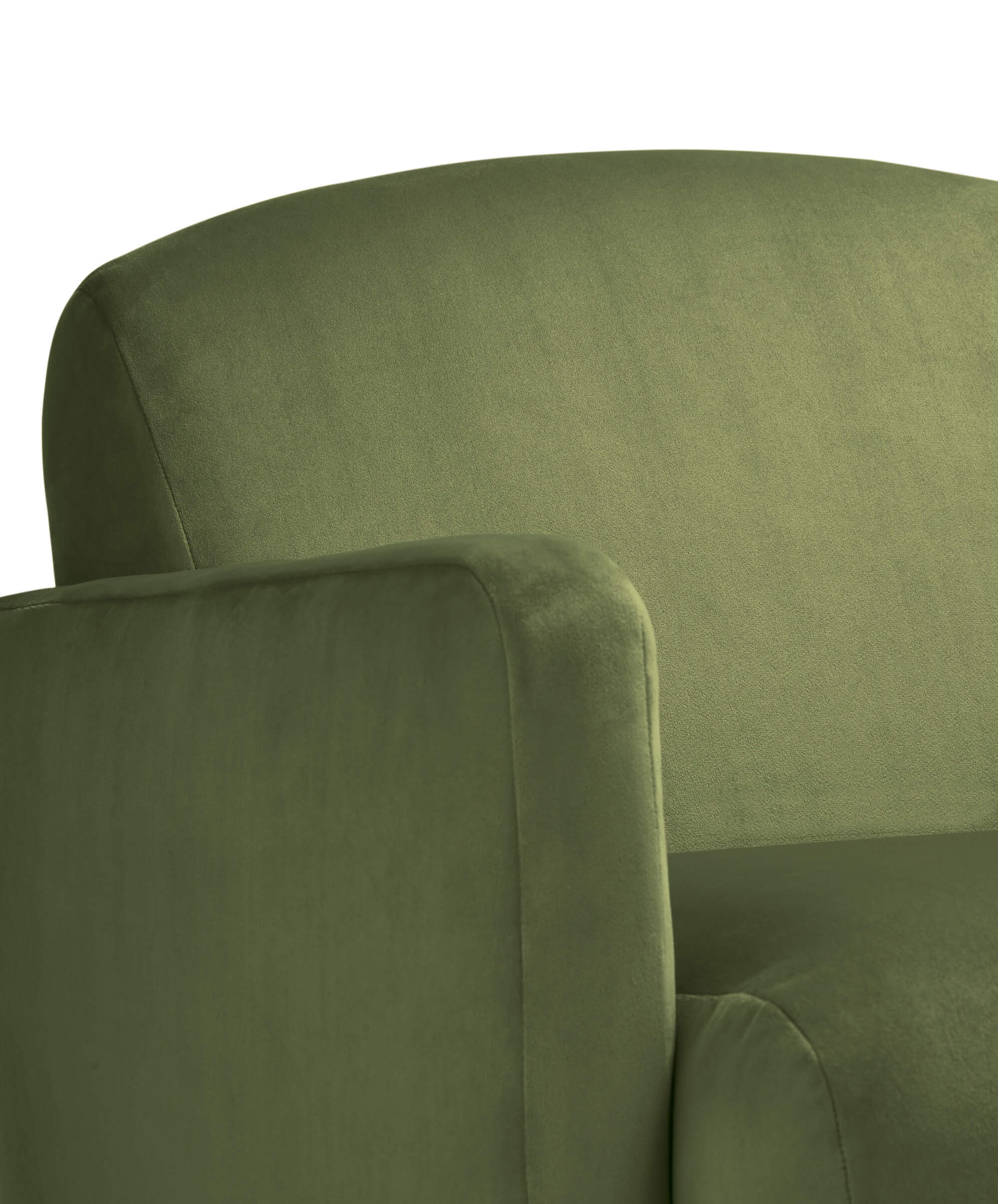 Royton Nursing Chair - Olive Velvet - Image 4
