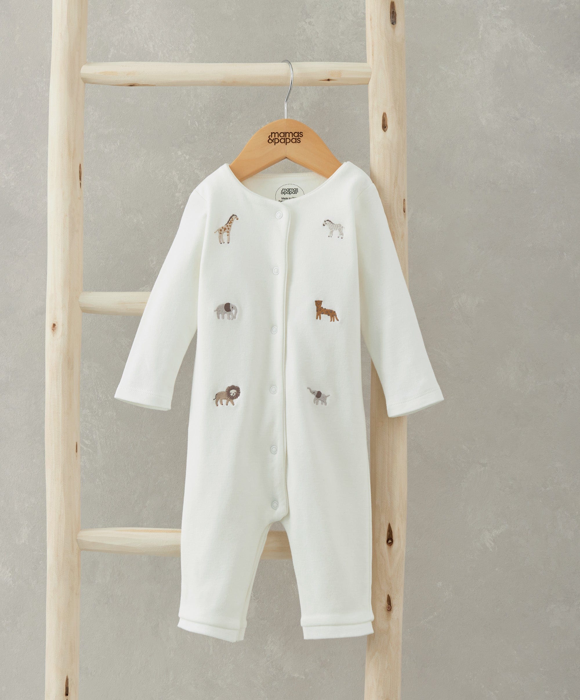 Safari Embroided Romper - Image 5