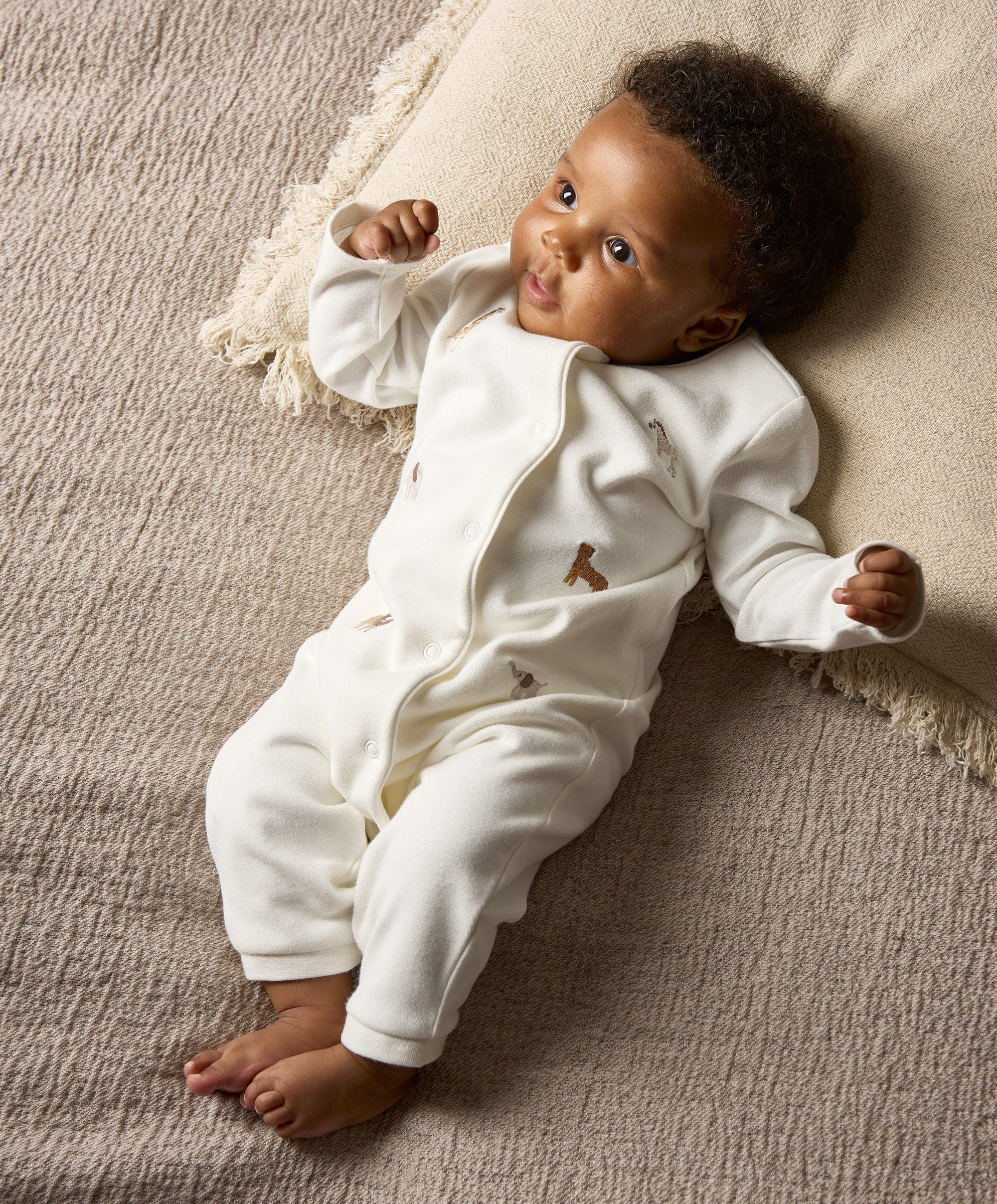 Safari Embroided Romper - Image 6