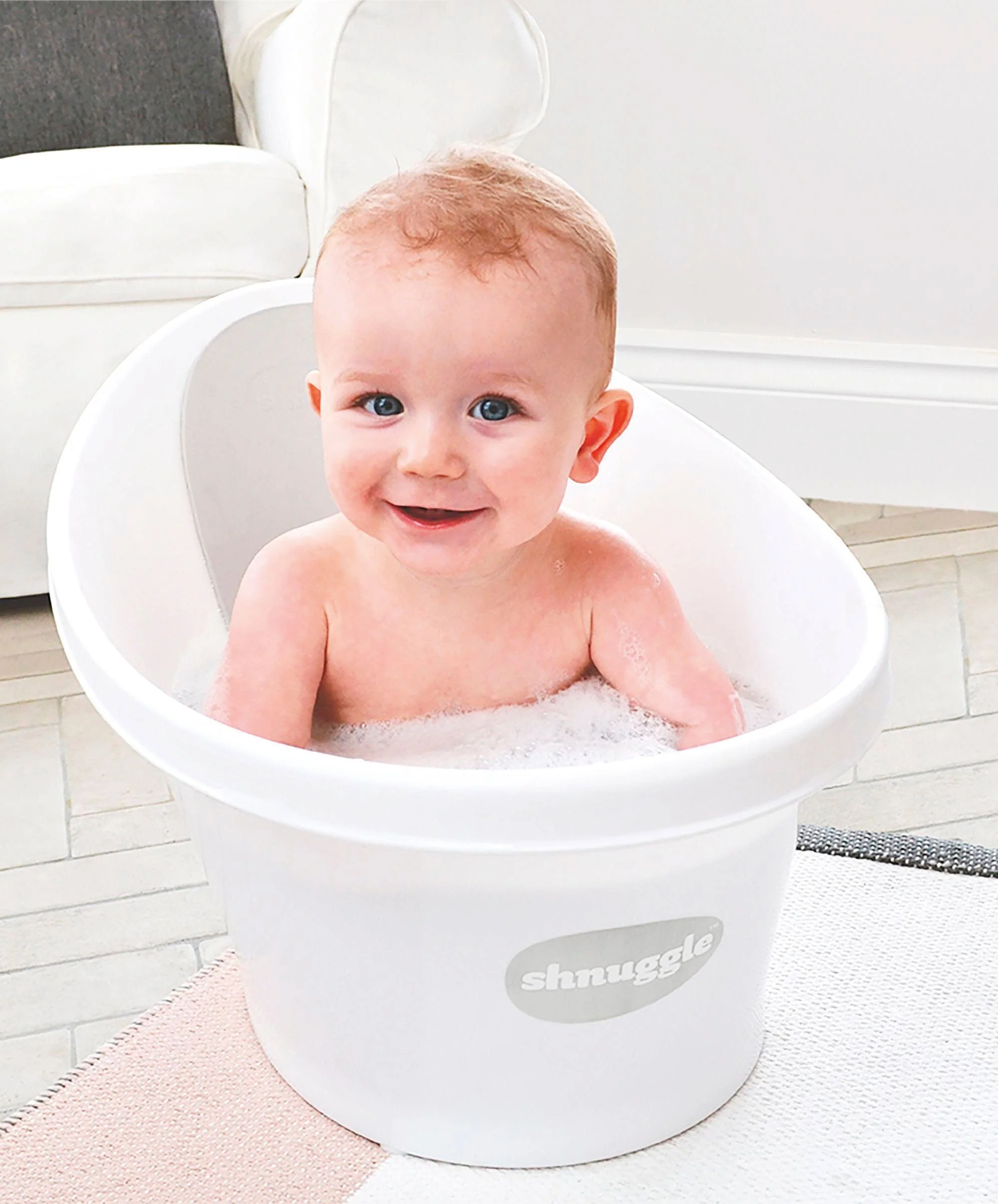 Shnuggle Newborn Baby Bath - White - Image 8