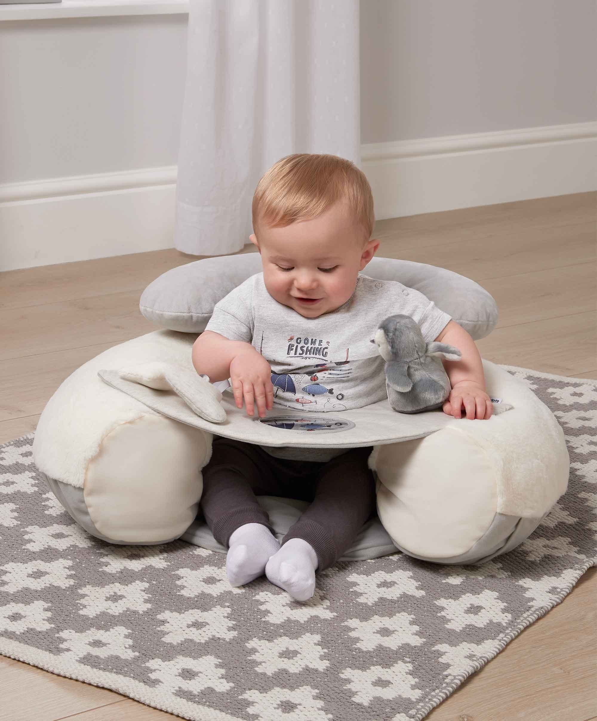 Sit & Play Baby Floor Seat - Wish Upon A Cloud - Image 3