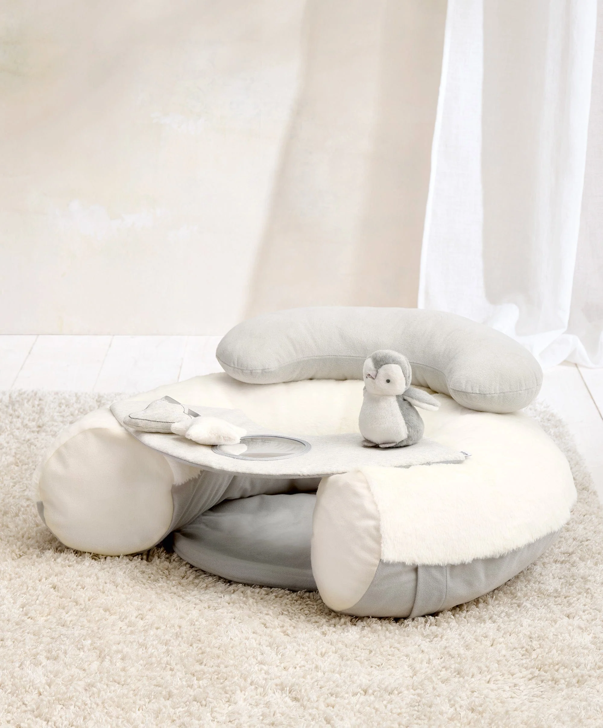 Sit & Play Baby Floor Seat - Wish Upon A Cloud - Image 8