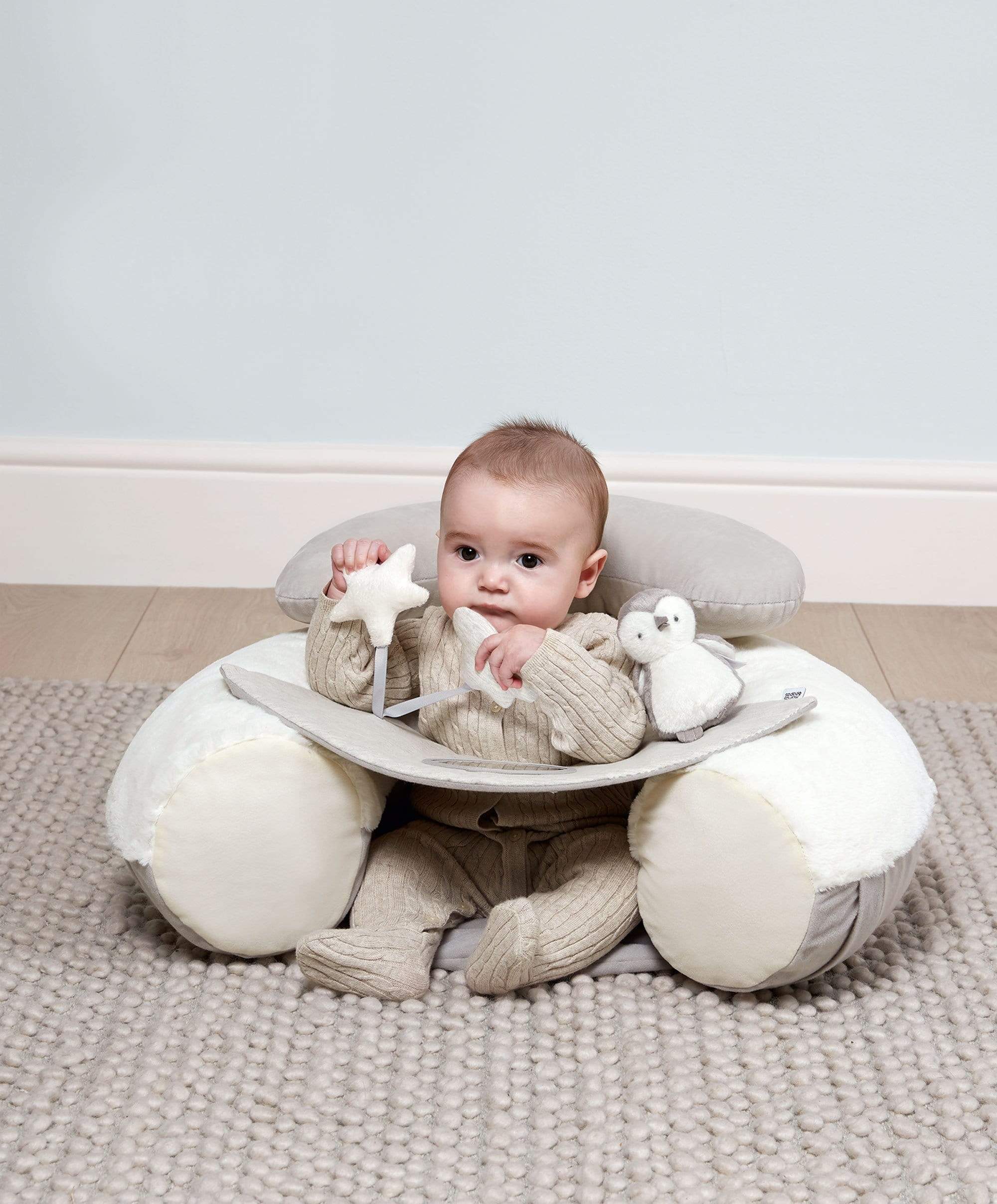 Sit & Play Baby Floor Seat - Wish Upon A Cloud - Image 9